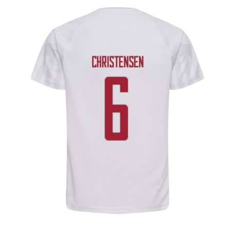 Danmark Andreas Christensen 6 Udebane VM 2022 - Fodboldtrøjer (S/S)
